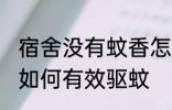宿舍没有蚊香怎么驱蚊 宿舍没有蚊香如何有效驱蚊