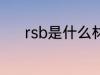 rsb是什么材质 rsb是哪种材质