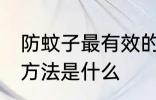 防蚊子最有效的方法 防蚊子最有效的方法是什么