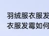 羽绒服衣服发霉怎么洗掉黑斑 羽绒服衣服发霉如何清洗