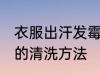 衣服出汗发霉怎么洗掉 衣服出汗发霉的清洗方法