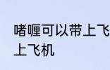啫喱可以带上飞机吗 啫喱是否可以带上飞机