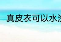 真皮衣可以水洗吗 真皮皮能水洗吗