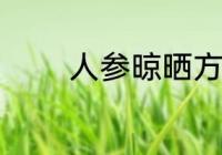 人参晾晒方法 人参晾晒要点