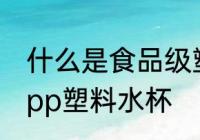 什么是食品级塑料水杯 什么是食品级pp塑料水杯