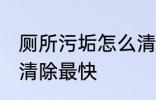 厕所污垢怎么清除最快 厕所污垢如何清除最快