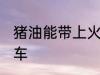 猪油能带上火车吗 猪油能不能带上火车