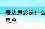 表达思念送什么花 送什么花可以表达思念